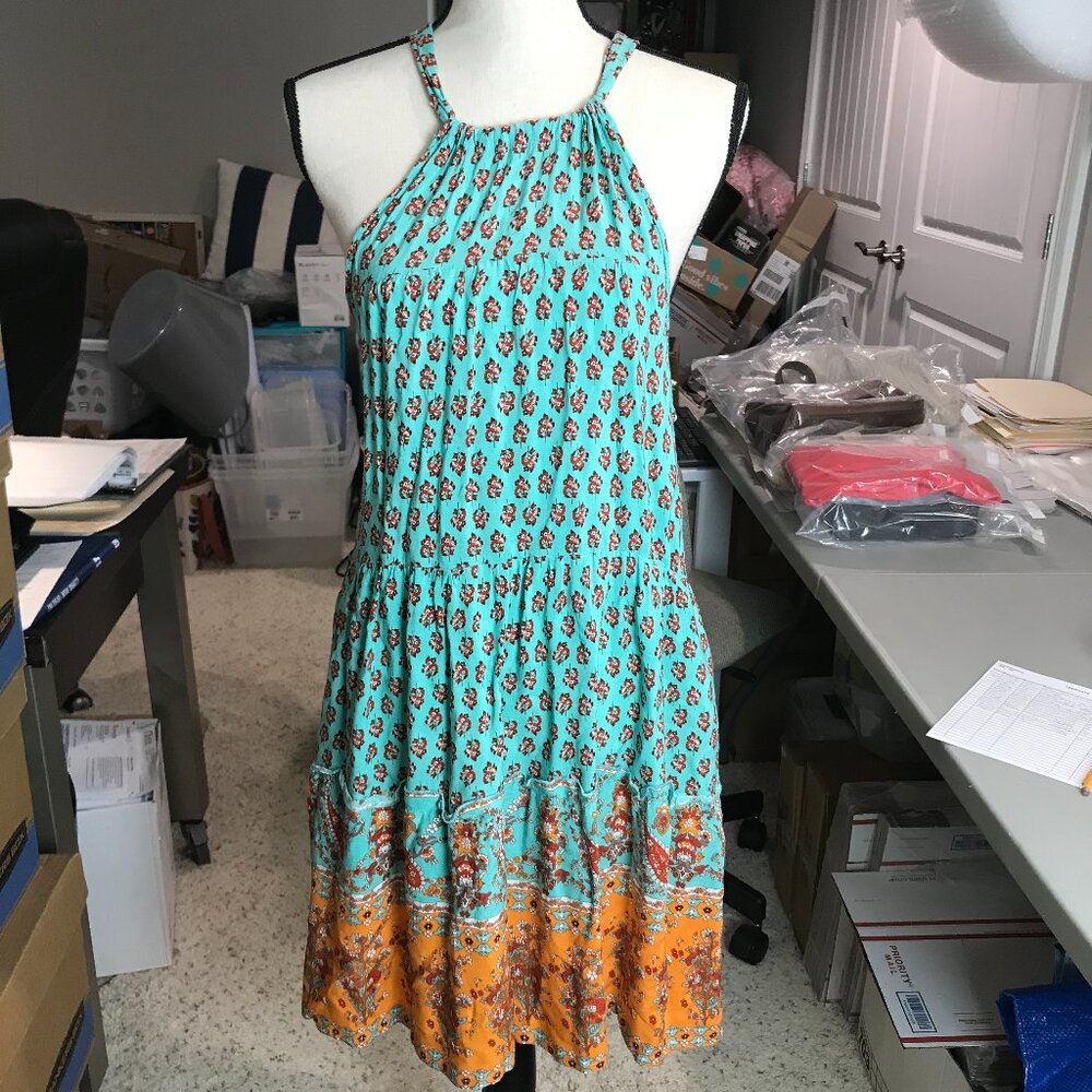 Women's Beach sissi Size M Sundress, multi color